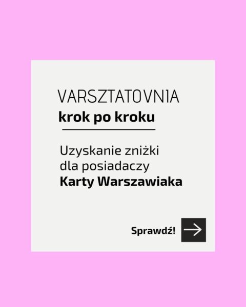 Warszawa! 💛 Czy wiesz, że z Kartą Warszawiaka masz u nas aż 15% zniżki? Jeśli masz aktywną Kartę Warszawiaka, możesz skorzystać z 15% zniżki na wybrane warsztat…